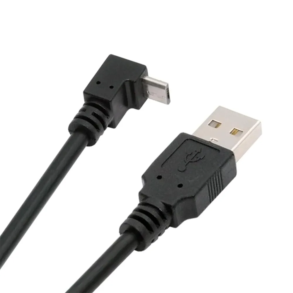 Fervit Fervit 90° Down Angled Micro USB 5Pin to USB 2.0 Type-A Cable 100cm — product photo