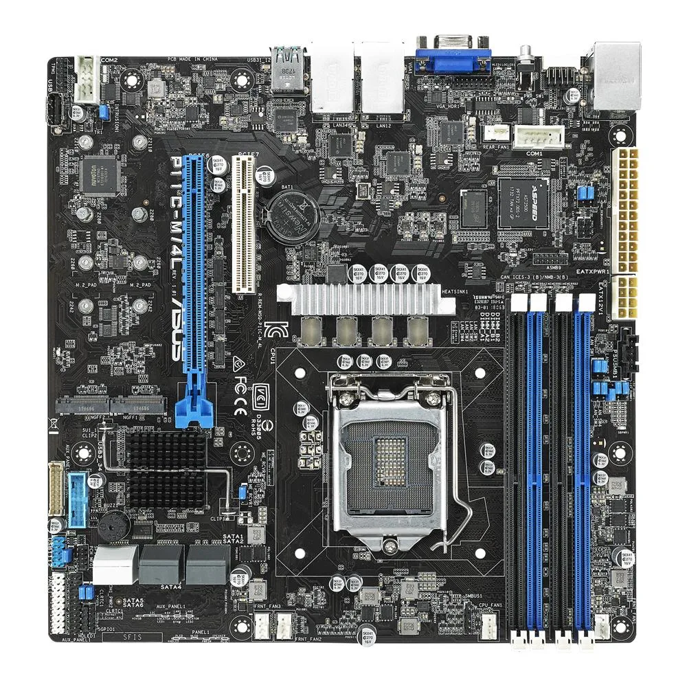 ASUS ASUS P11C-M/4L LGA1151 C242 DDR4 mATX server motherboard — product photo