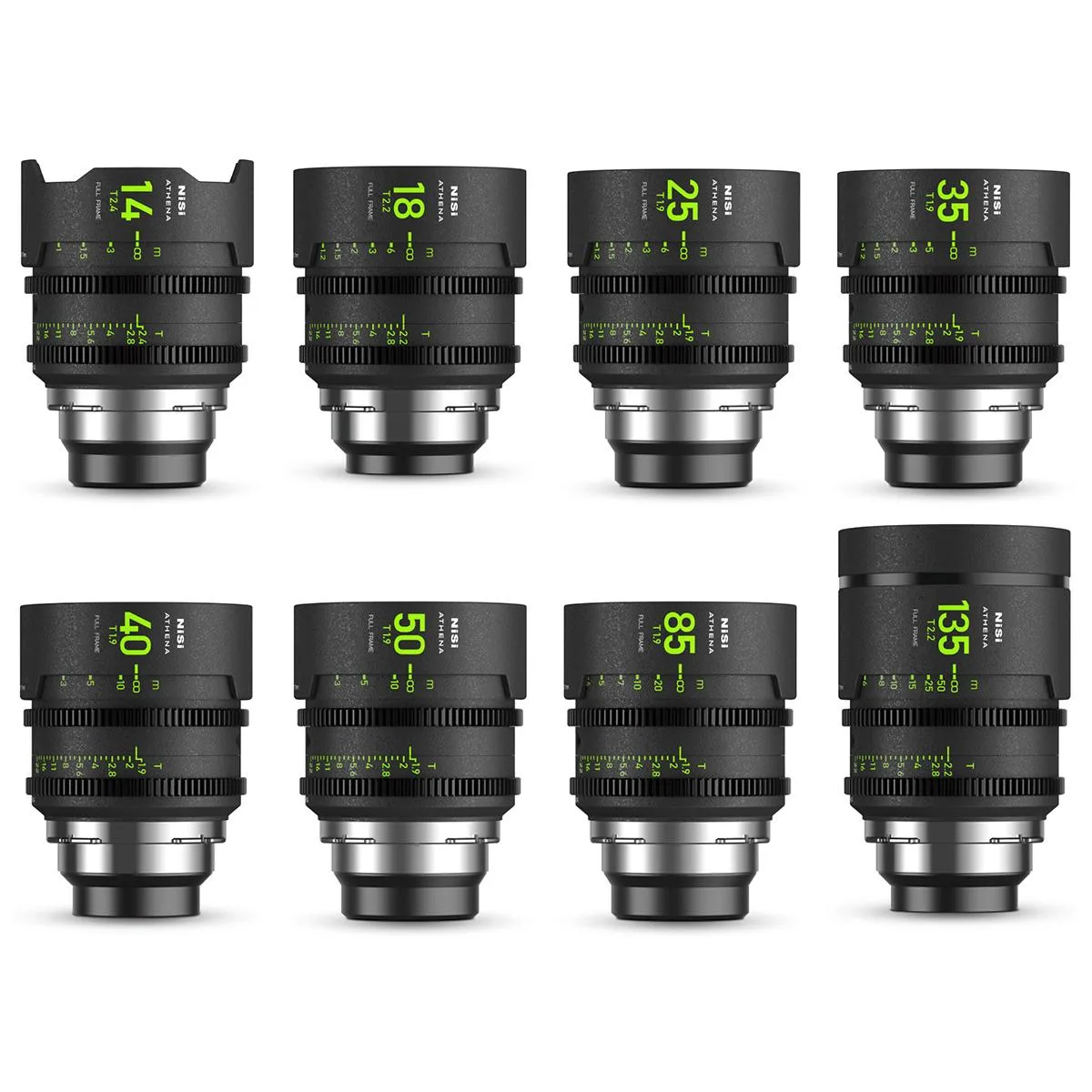 Nisi Nisi ATHENA PRIME Cine Master 8-Lens Kit PL Mount — product photo