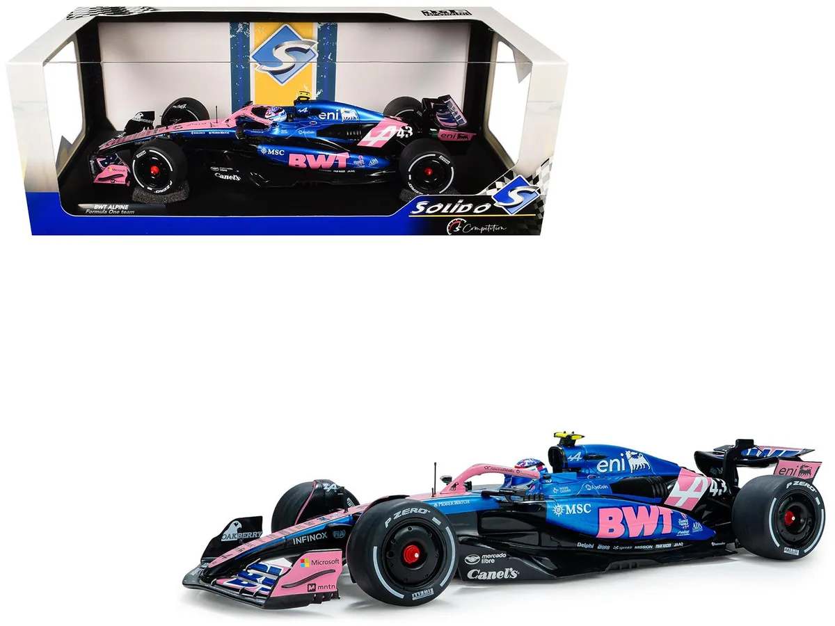 Solido Solido Alpine A525 #43 Franco Colapinto BWT F1 Canadian GP 2025 Competition 1/18 Diecast Car — product photo