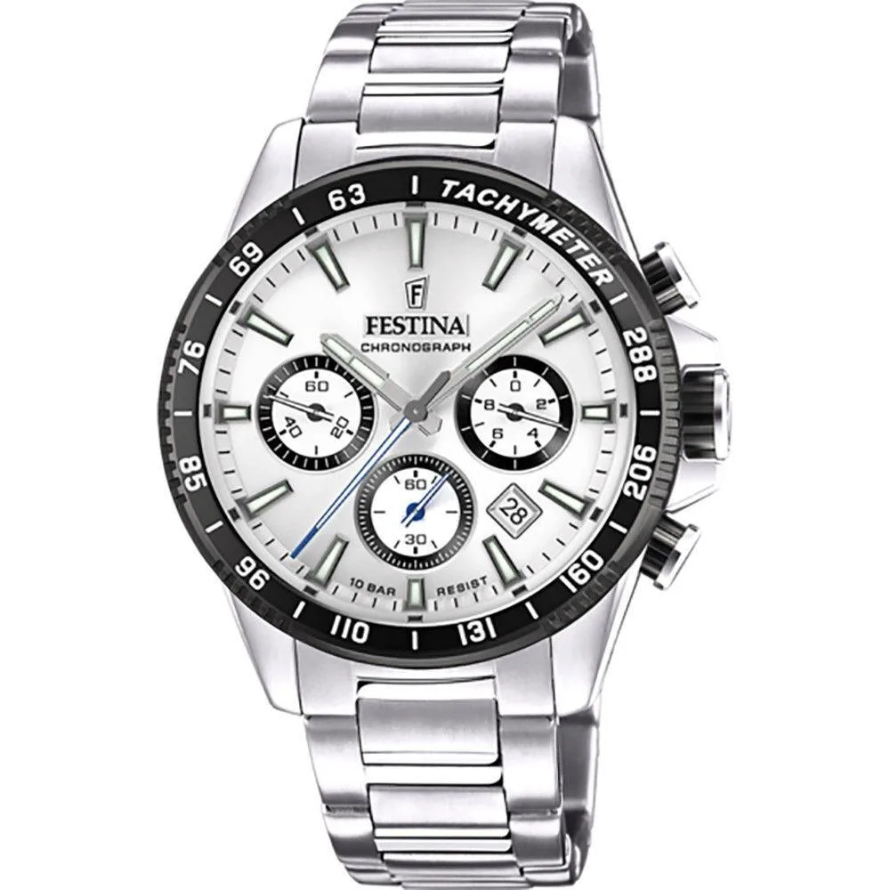Festina Festina Timeless Chronograph F20560-1 Silver Dial 45 mm 100 m watch — product photo