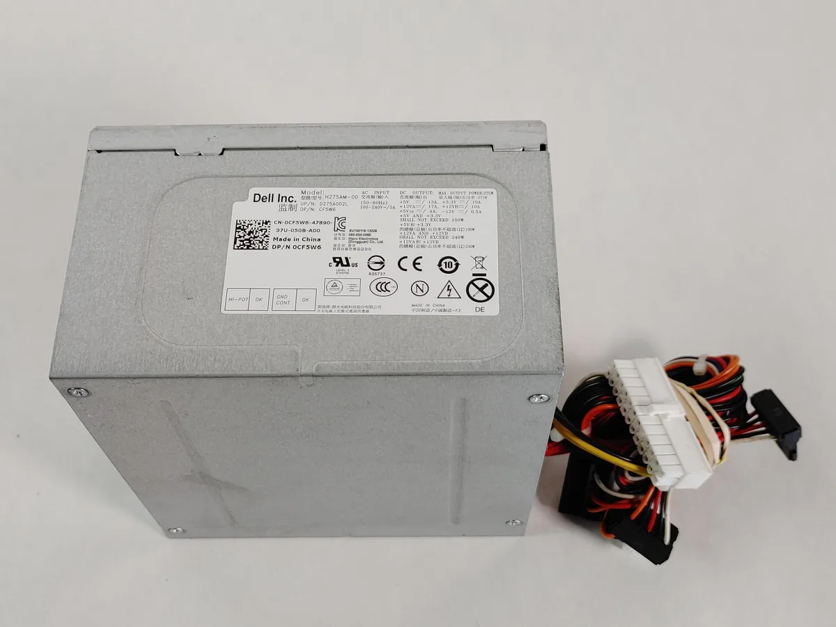 DELL DELL Cf5W6 275 Watt Power Supply For Optiplex 3010 — product photo