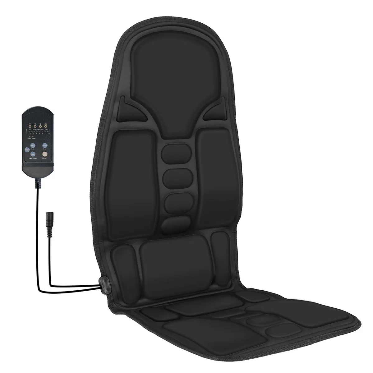 Fresh Fab Finds Fresh Fab Finds Electric Back Massager Cushion Heat Vibration Black — product photo