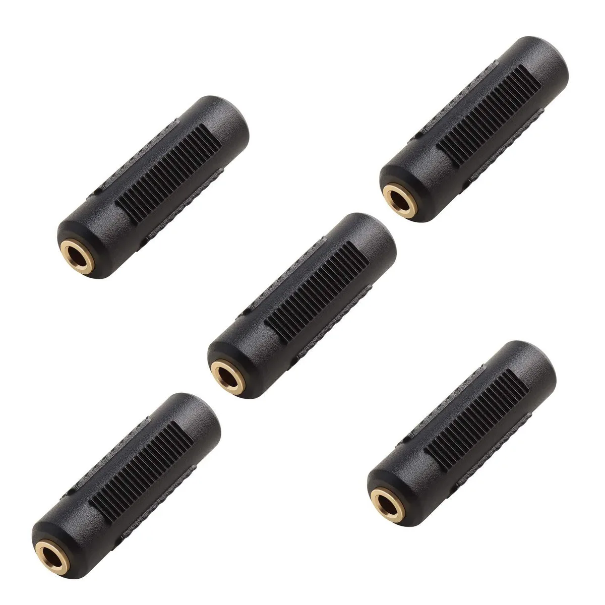 BUCIER BUCIER 3.5mm Stereo Jack Female-to-Female Coupler 5 Pack — product photo