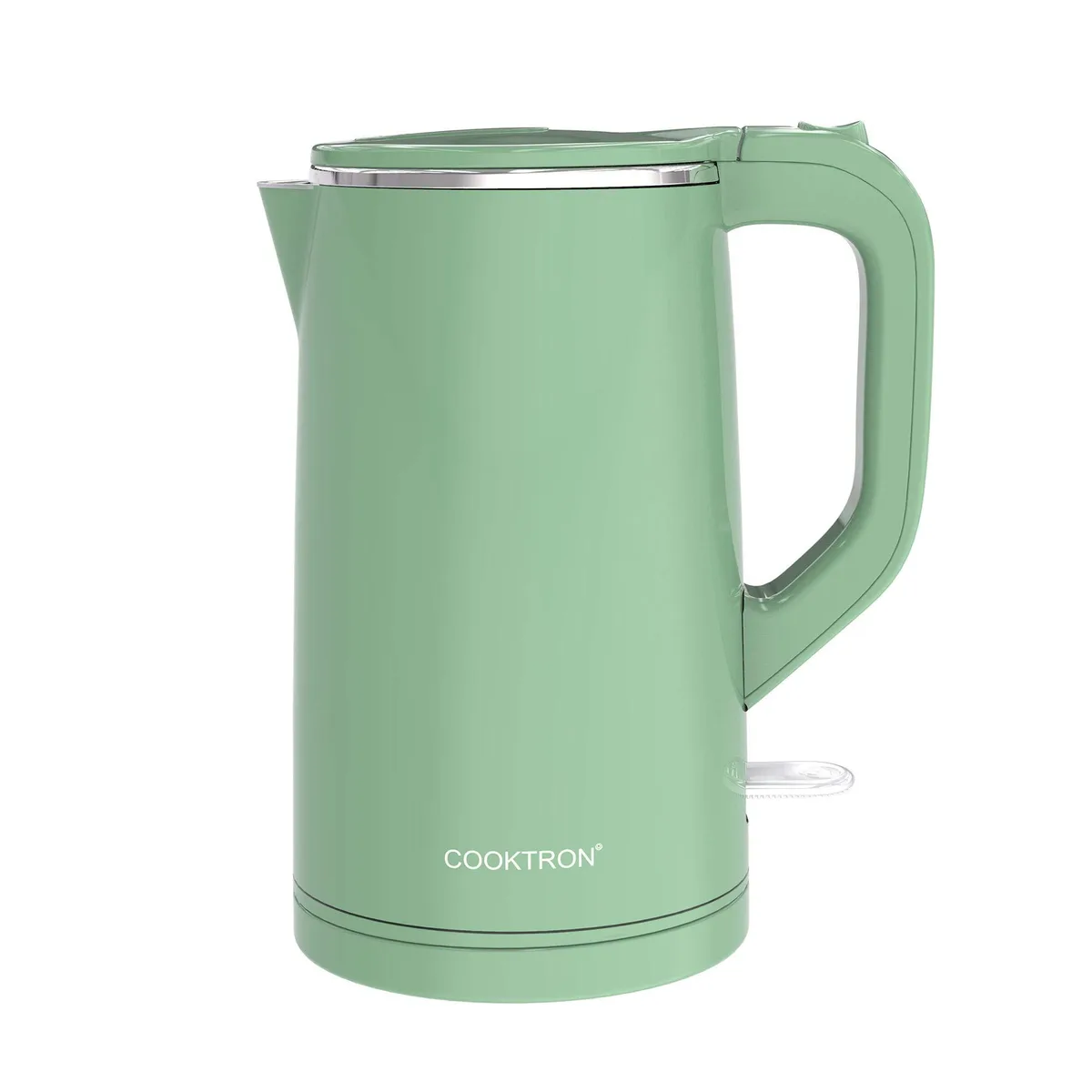 COOKTRON 1.7L Electric Kettle Quiet Green thermo pot — product photo