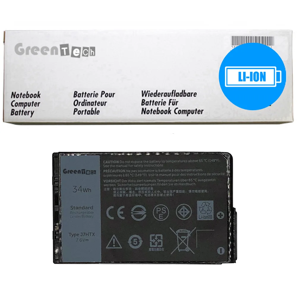 NShi NShi J7HTX laptop battery for Dell Latitude 7202 7212 7220 7.6V 34Whr — product photo