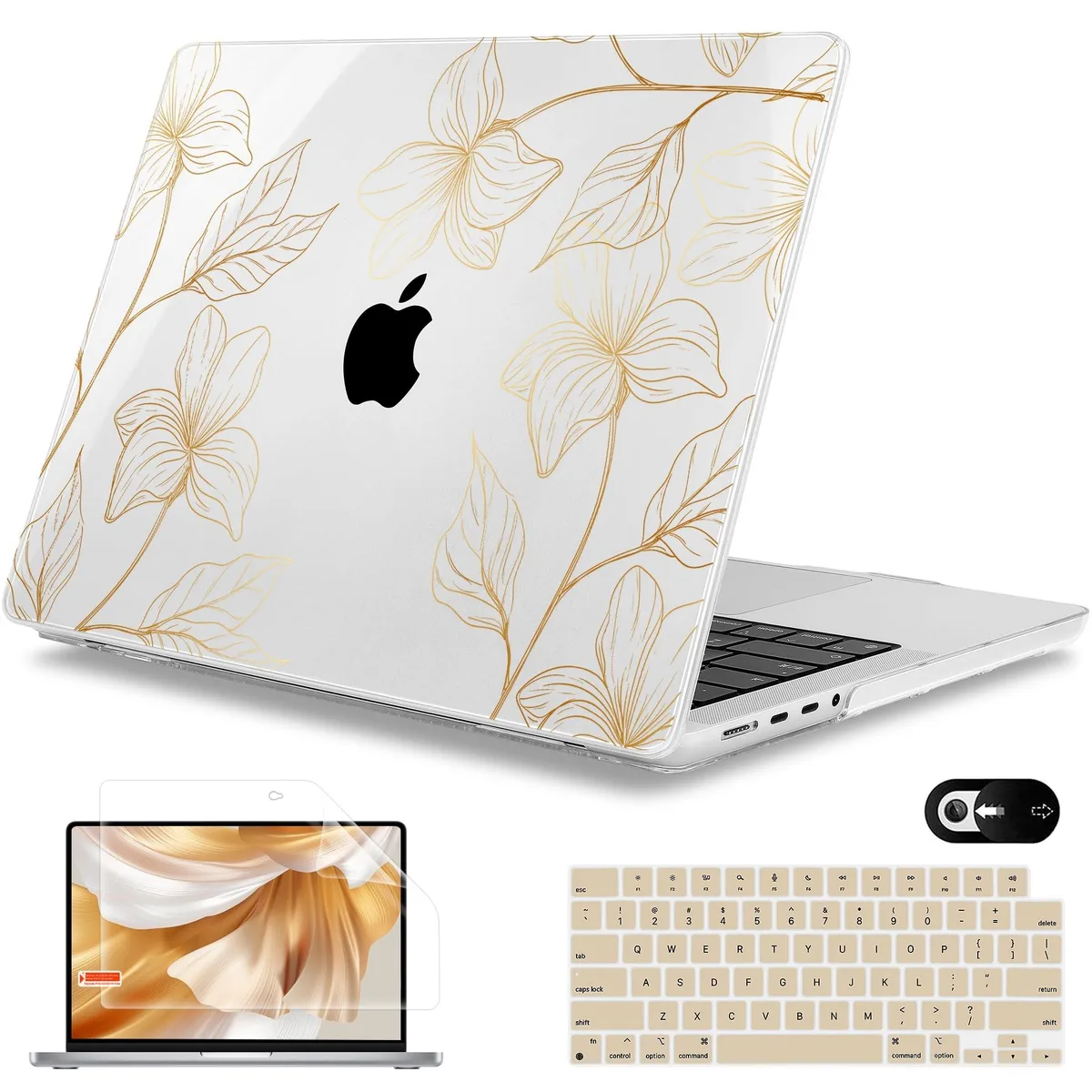 Barrow Mods Barrow Mods A3403 2 in 1 accessory MacBook Pro 16 2024 M4 Flower S718 — product photo