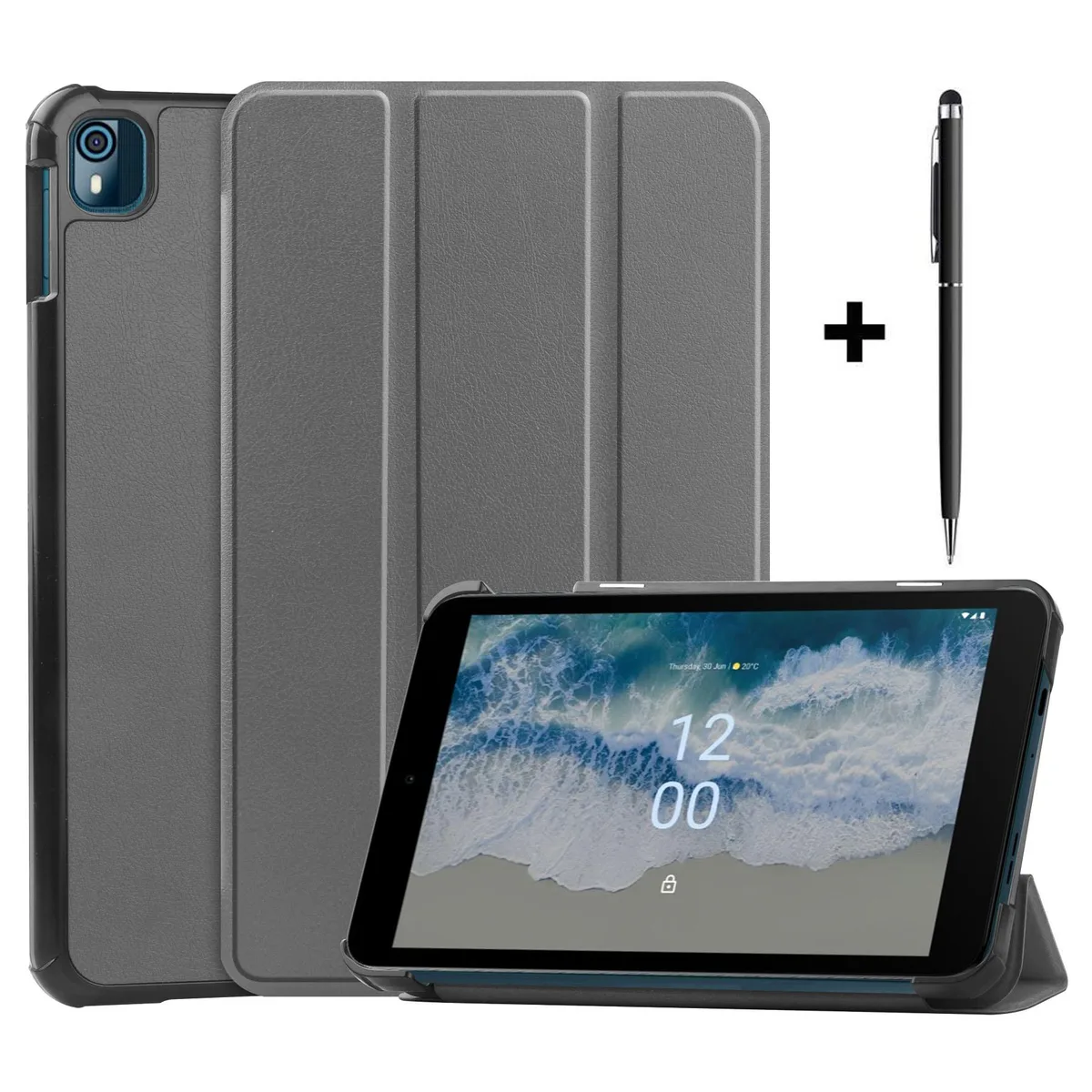 Werleo Werleo Tablet Case 8.0" Nokia T10 2022 Gray — product photo