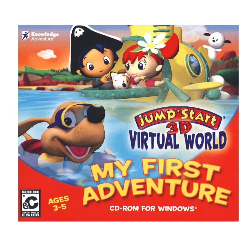 Knowledge Adventure Knowledge Adventure JumpStart 3D Virtual World My First Adventure Educational Software — product photo