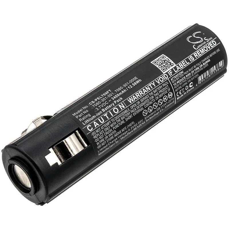 Rectangular Cameron Sino replacement battery with plastic casing and visible terminals