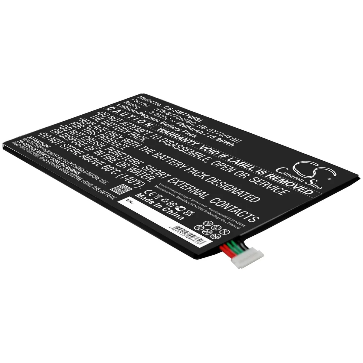 Cameron & Co Cameron & Co DS-CS-SMT700SL 4.2 Ah Li-Polymer battery accessory — product photo