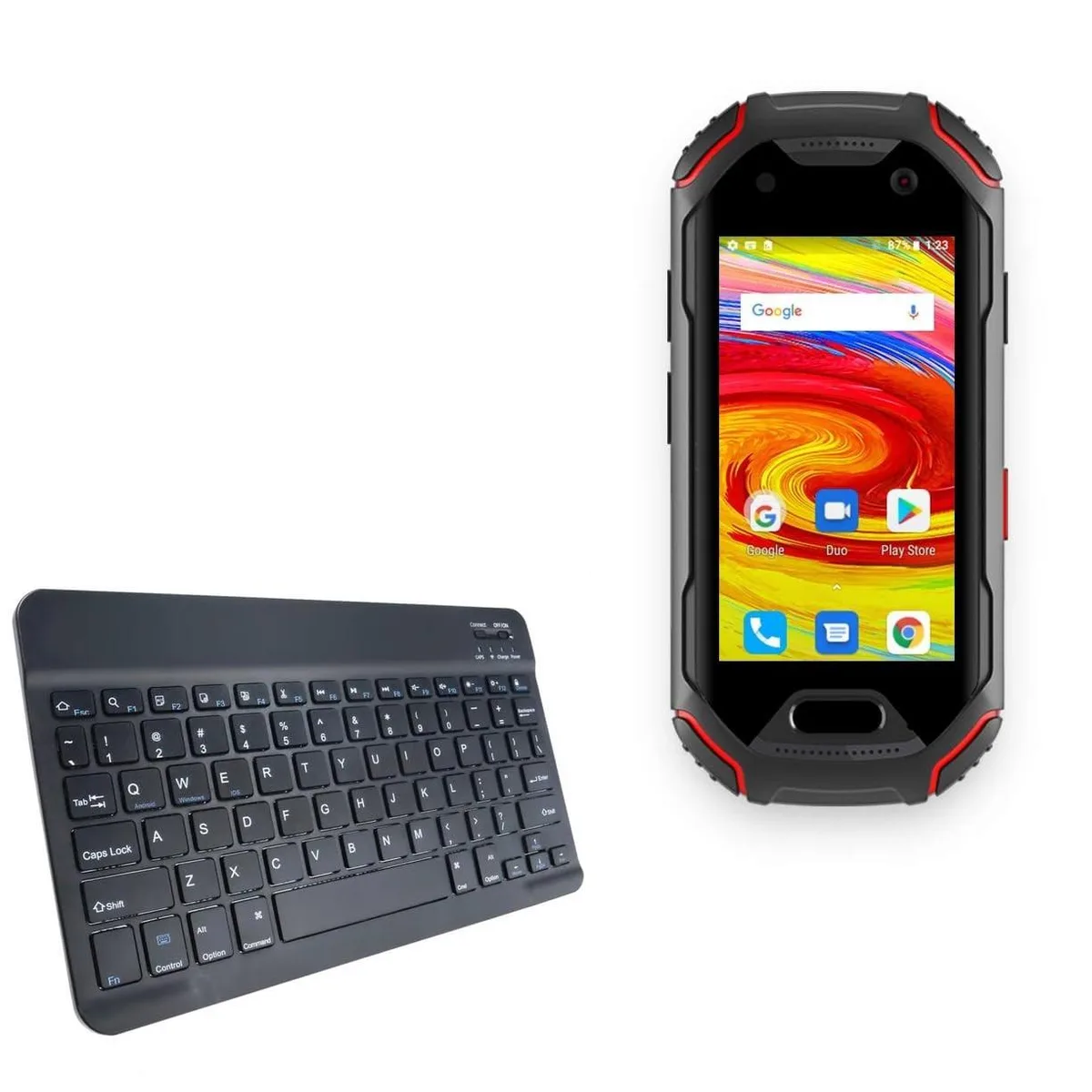 Boxwave Boxwave SlimKeys Bluetooth 3.0 Keyboard for Unihertz Atom — Jet Black — product photo