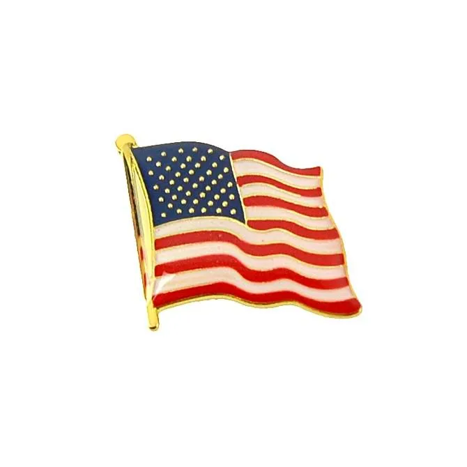 TreasureGurus, LLC TreasureGurus, LLC Enamel US Flag Lapel Pin HP571 — product photo