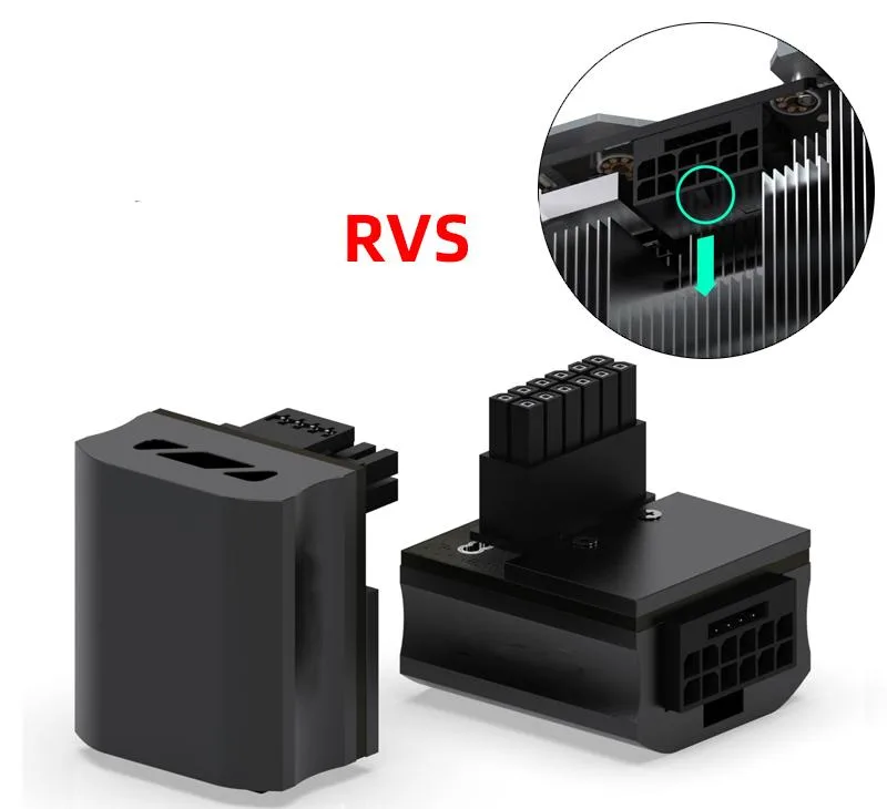 Corn Electronics Corn Electronics 12VHPWR 16-Pin 90° RVS Adapter — product photo