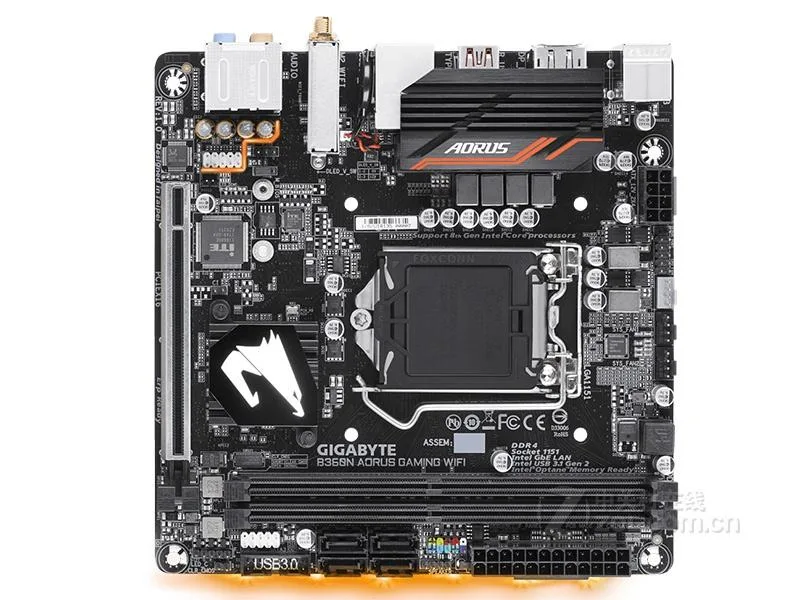 GIGABYTE GIGABYTE B360N AORUS GAMING WIFI DDR4 Mini-ITX Intel motherboard — product photo