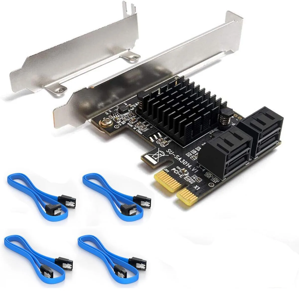 LUOM LUOM PCIE24SATA 4-Port SATA III 6Gbps PCIe 3.0 x1 Card — product photo