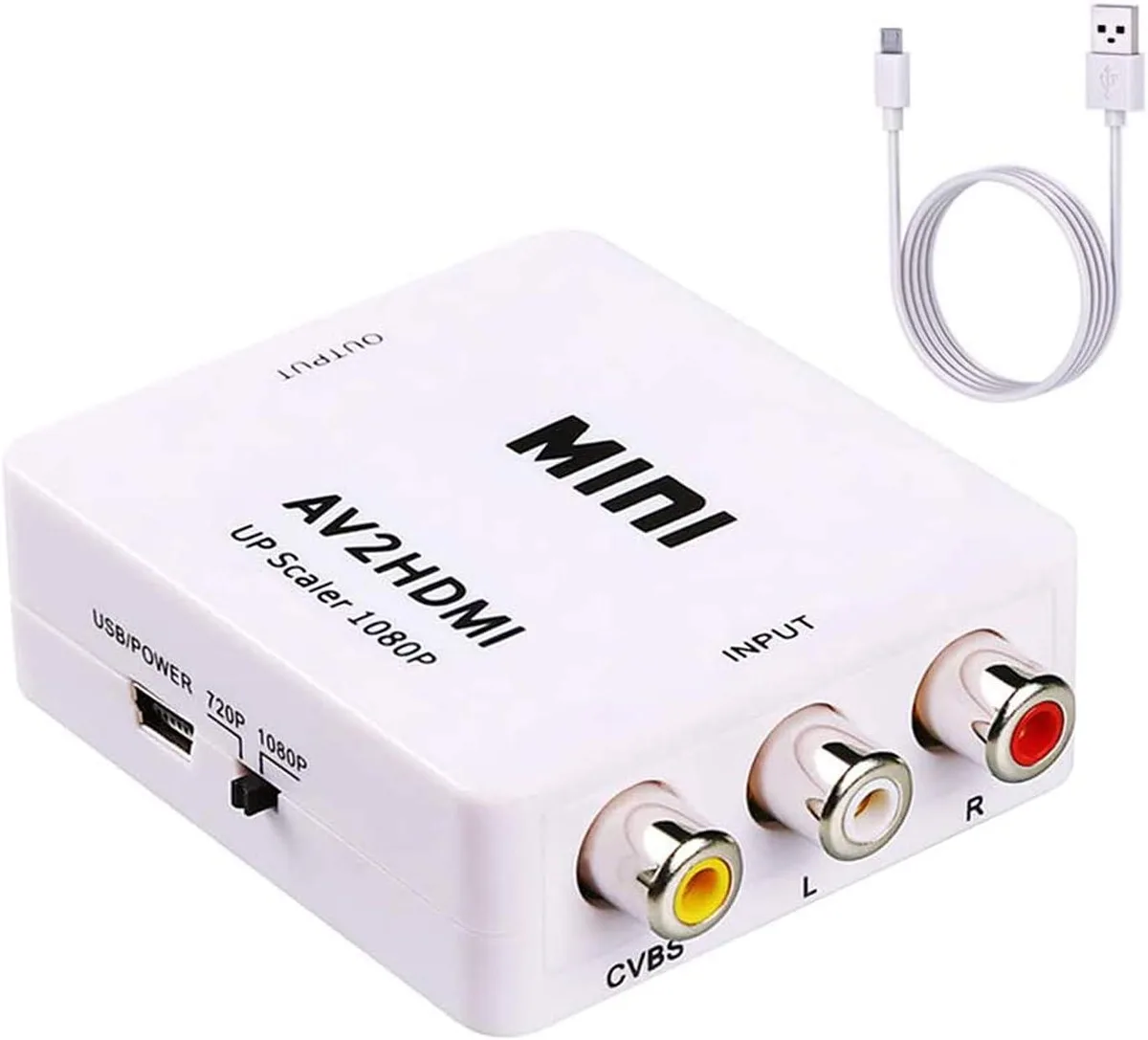 KEHIPI KEHIPI RCA to HDMI Converter 1080P 60Hz White video capturing device — product photo