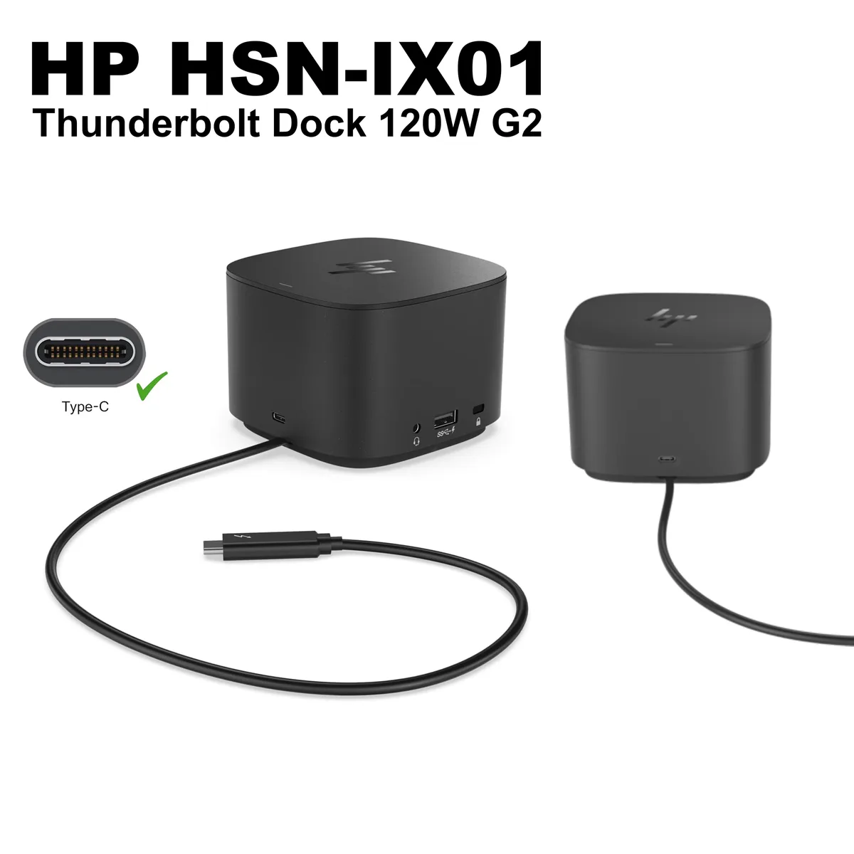 HP HP Thunderbolt G2 120W Docking Station HSN-IX01 — product photo