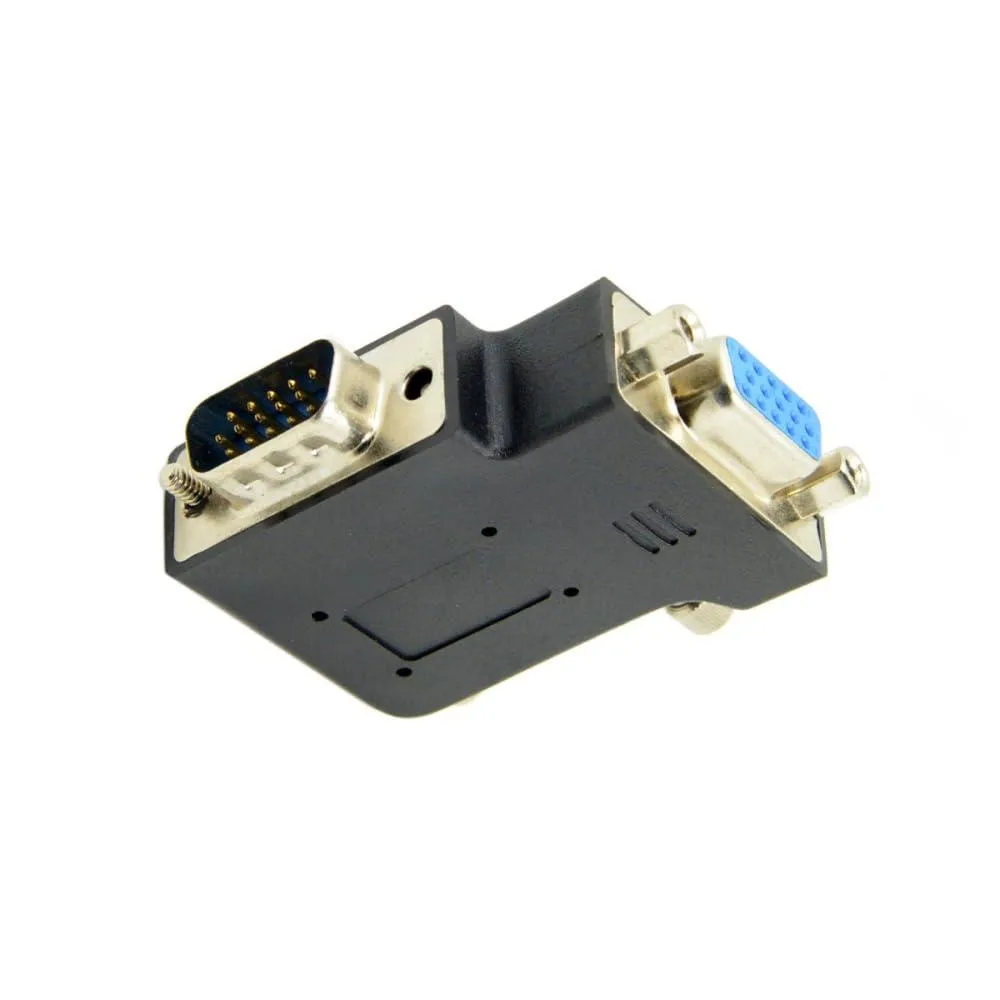 Fervit Fervit VGA RGB 15Pin 90° Angled Adapter Male-Female 2pcs 1080P@60Hz — product photo