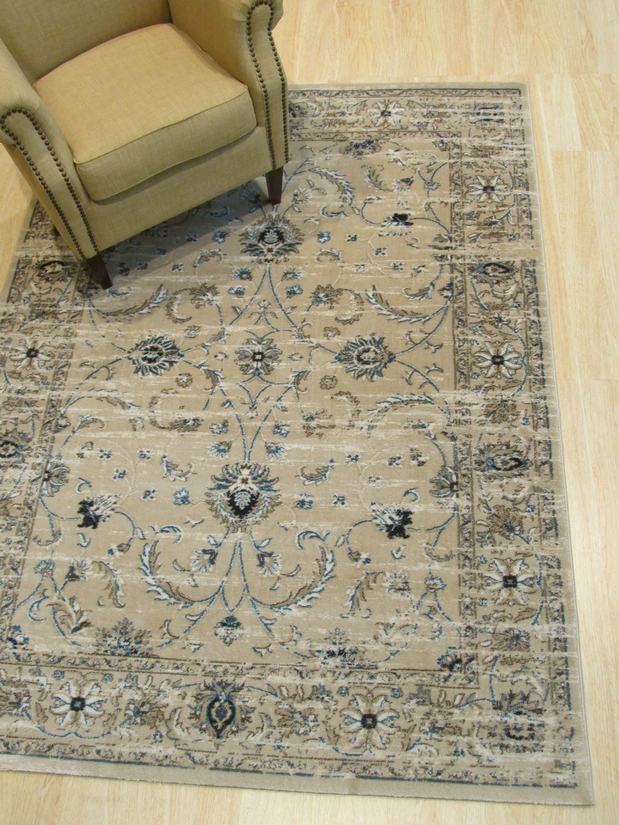 EORC EORC Beige Distressed Bohemian Isabella Rug 5' x 7 — product photo