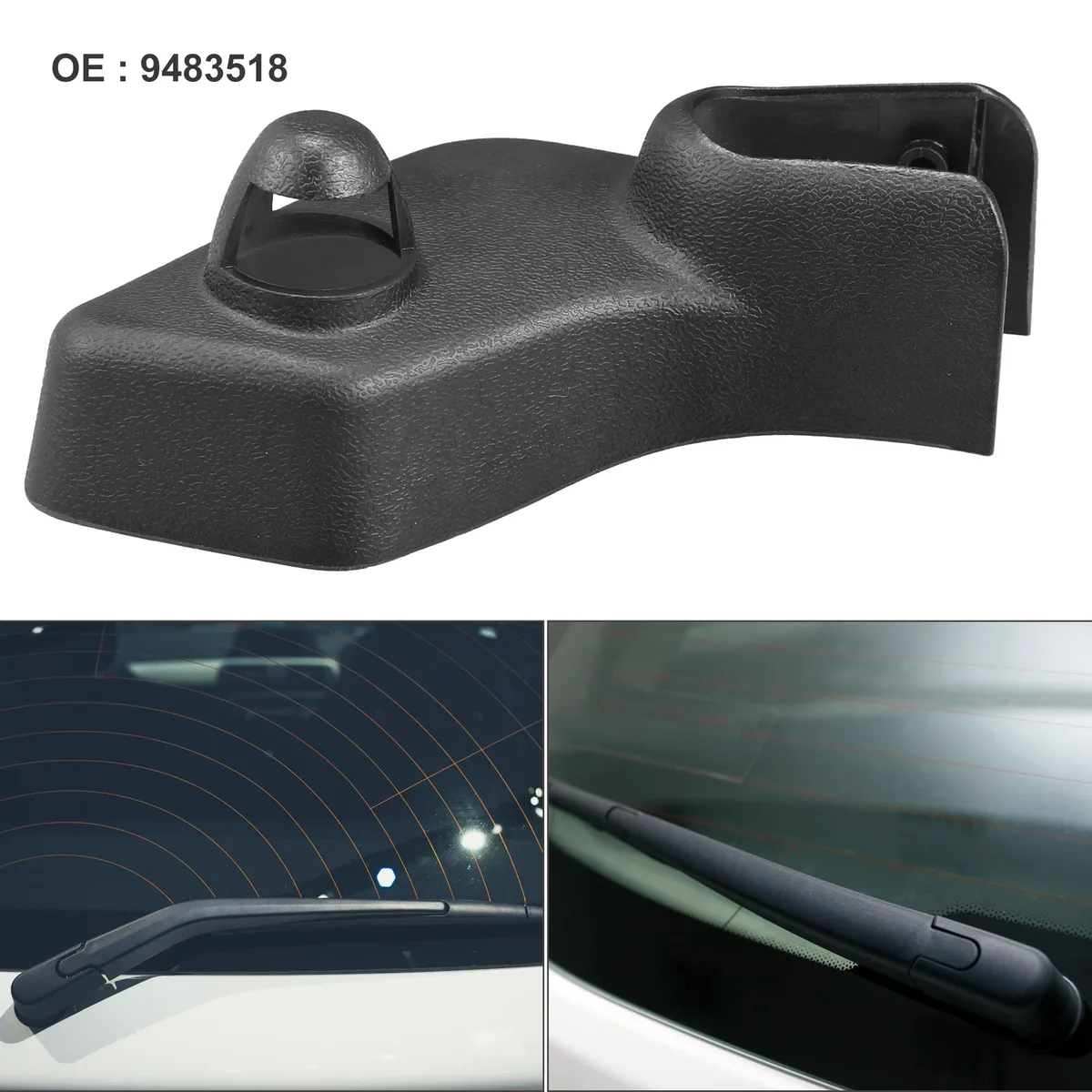 Unique-Bargains Unique-Bargains Rear Wiper Arm Nut Cover Cap for Volvo V70 XC Black — product photo