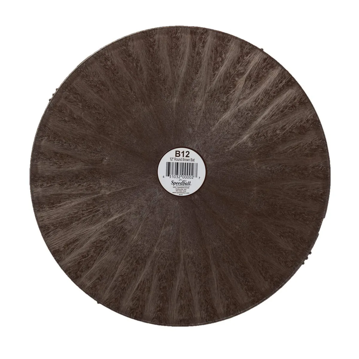  Speedball 12 Inch Round Pottery Wheel Bat Brown — product photo