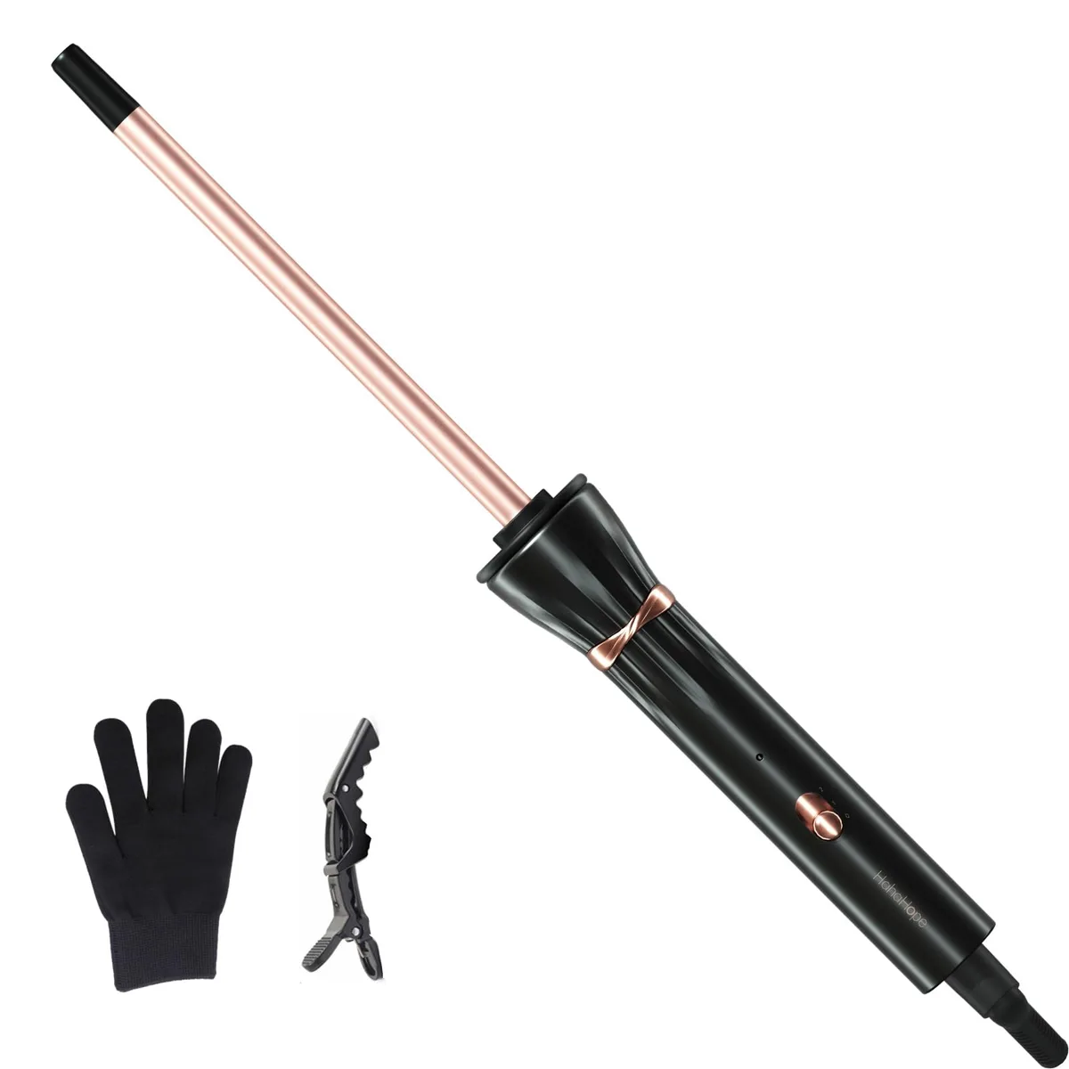  Hahahope 3/8 Inch Curling Wand 9mm Black — product photo