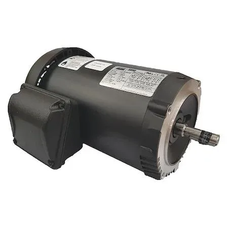 Dayton 36VF55 three-phase motor, steel frame, 56C face, fan-cooled enclosure