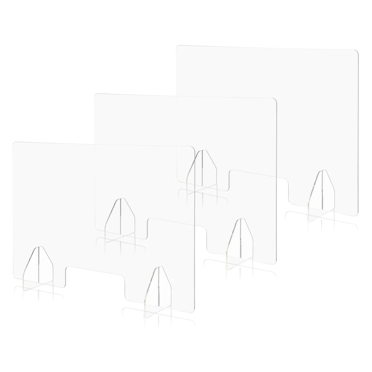Yescom USA, Inc. Yescom USA, Inc. 16ASG002-3524 3-pack 36x24in acrylic sneeze guard shelving — product photo