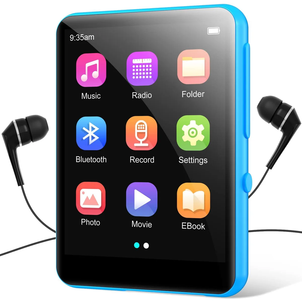 Conrain 64GB 2.4" MP3 Player Bluetooth 5.3 Blue — product photo