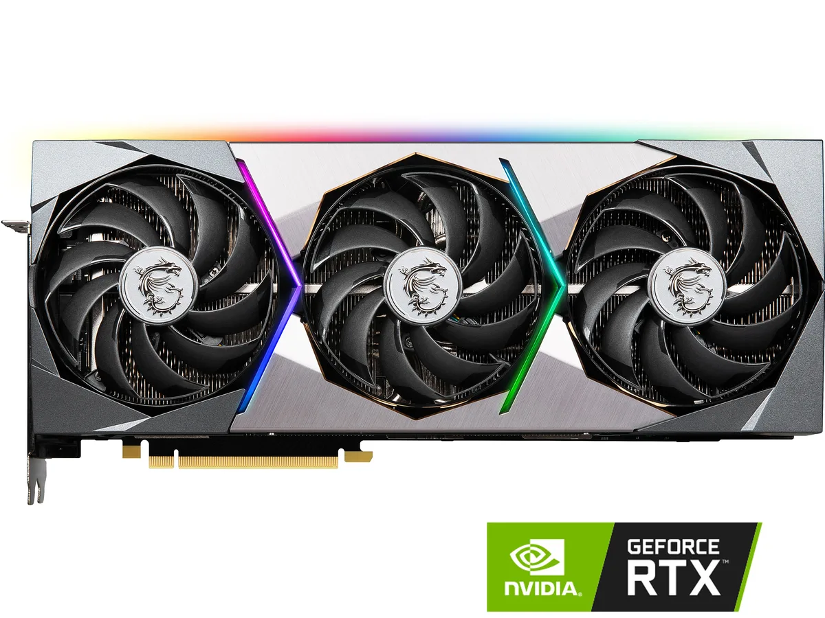 MSI MSI RTX3080SuprimX10GLHR graphics card 10GB GDDR6X LHR — product photo