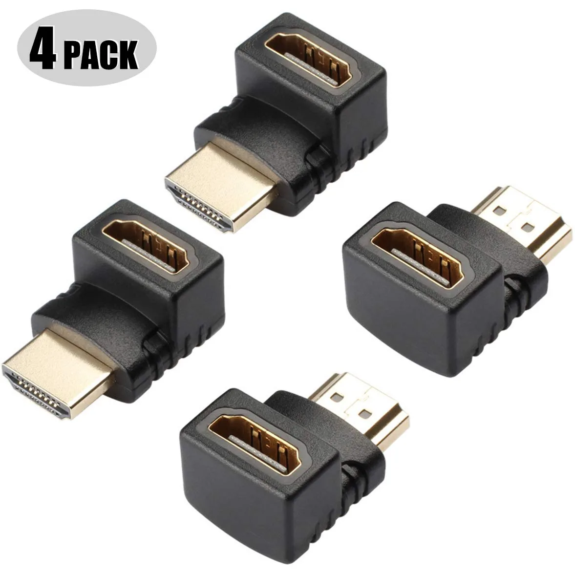 LUOM LUOM 4 Pack 90° &amp; 270° HDMI Adapter — product photo