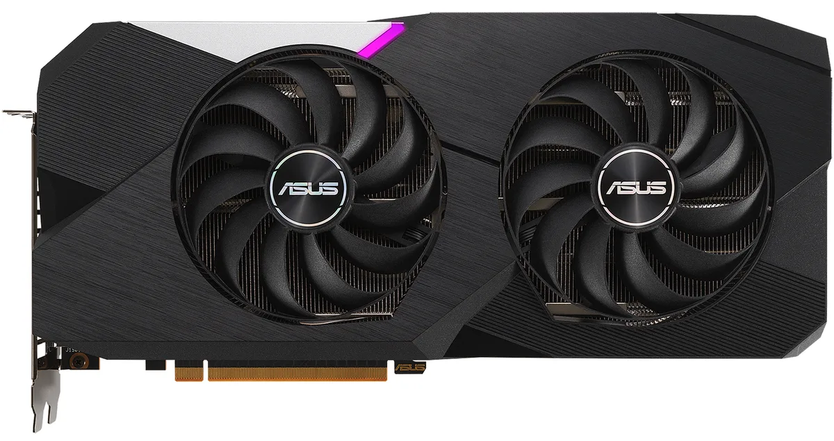 ASUS ASUS DUAL-RX6700XT-12G Radeon RX 6700 XT 12GB graphics card — product photo