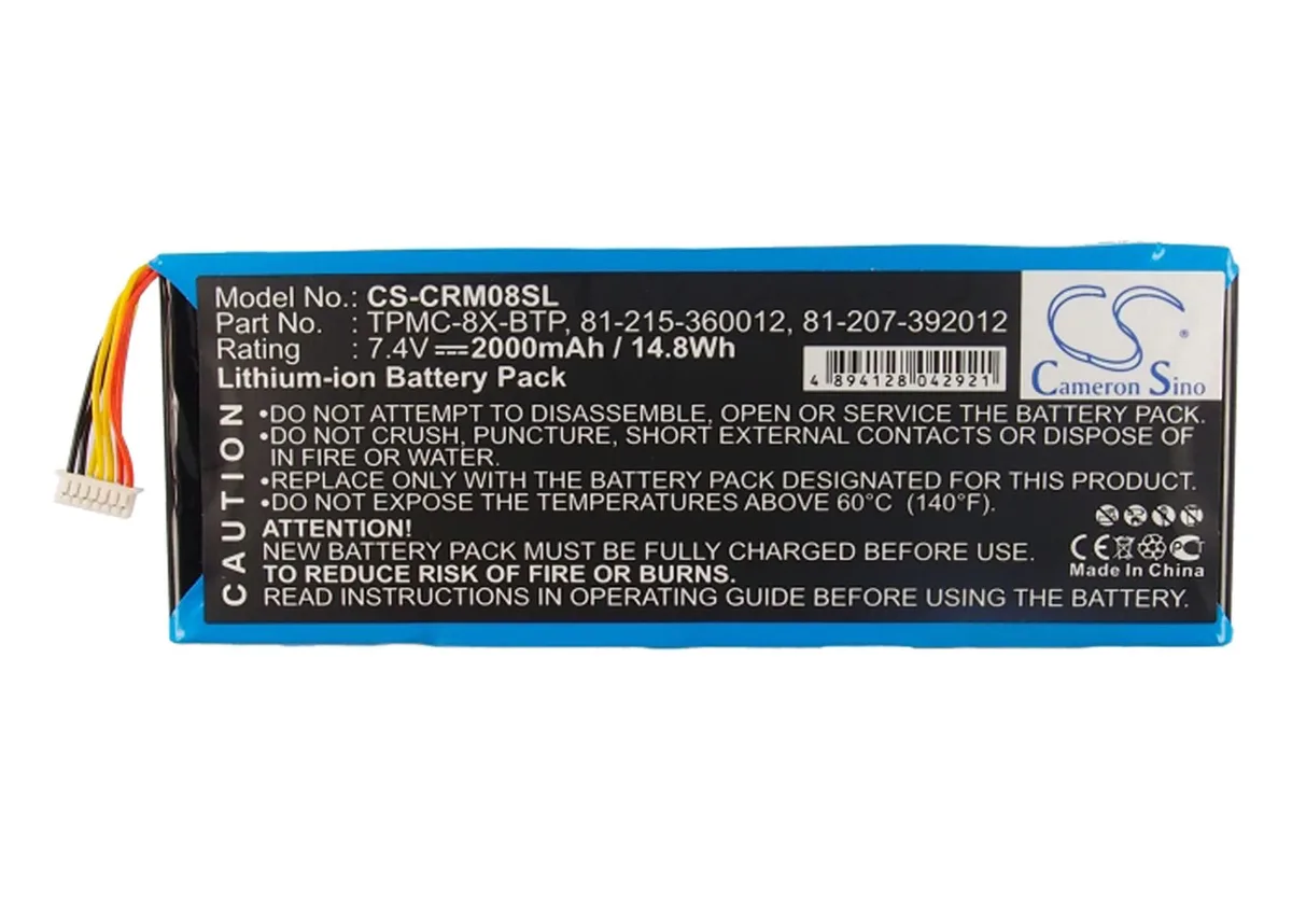  CS Cameron Sino 2000mAh 7.4V Battery for Crestron TPMC-8X TPMC-8X WiFi 6502269 — product photo