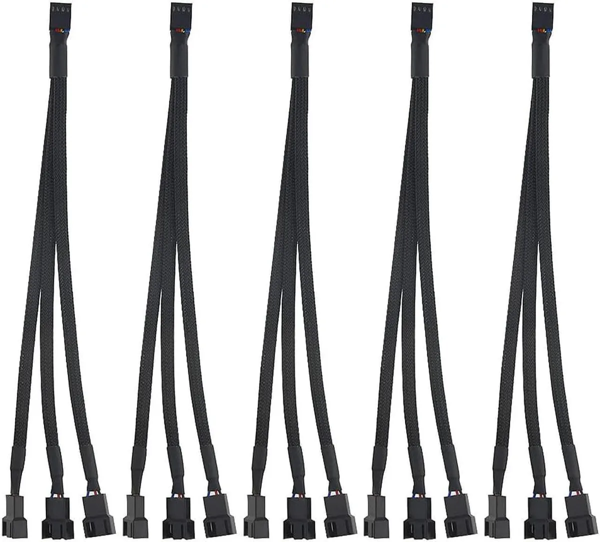 Vszerda Vszerda 5-Pack Fan Splitter Cable 4-Pin 1-to-3 260mm — product photo
