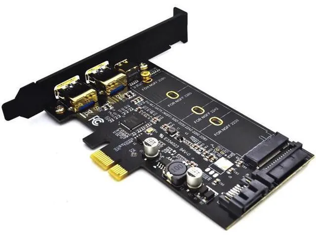 LORDWORLD LORDWORLD 2x USB 3.0 Type-C M.2 PCIe Adapter SATA B Key 2280 2260 2242 2230 — product photo
