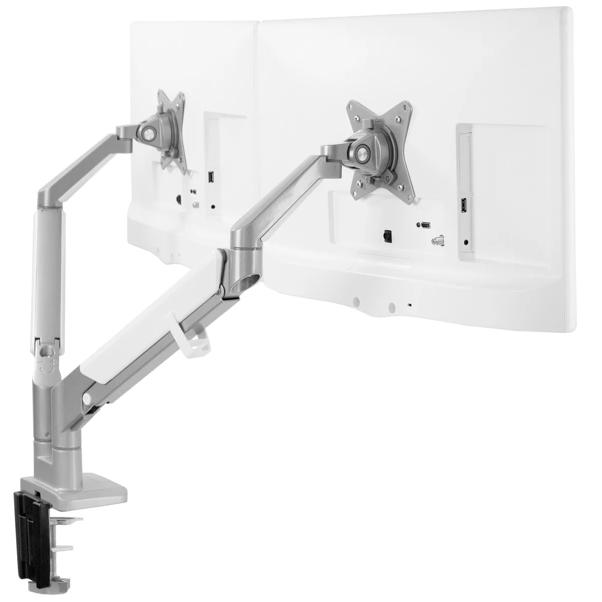 VIVO VIVO Dual 17-32" Pneumatic Desk Mount Silver — product photo