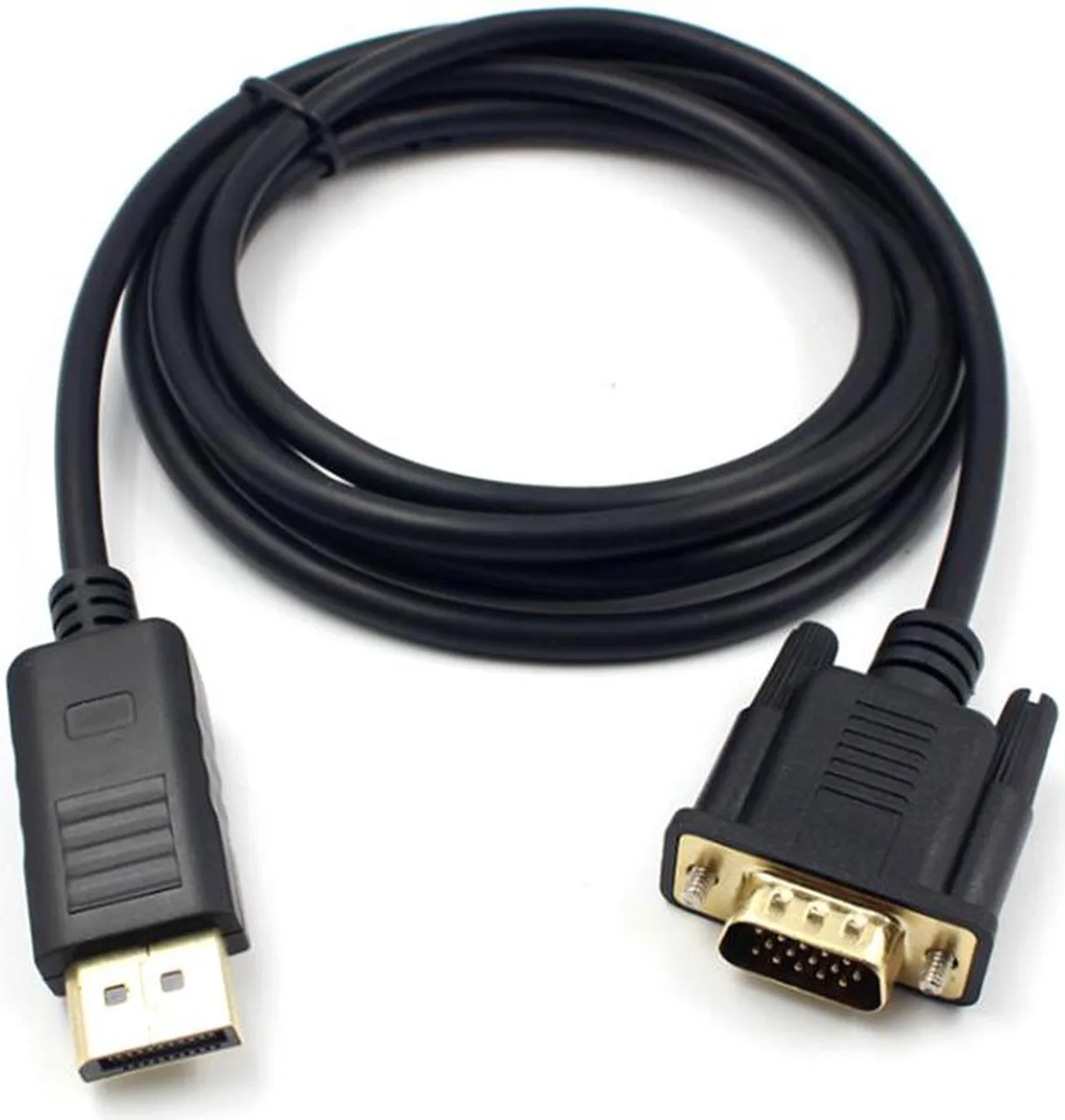 Vszerda Vszerda DisplayPort to VGA cable 6 ft male to male black — product photo