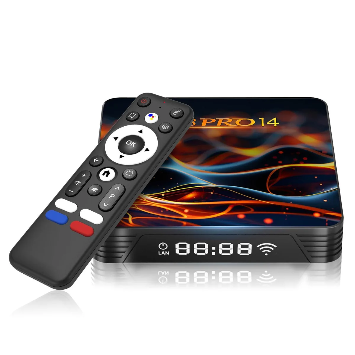  EASYTONE Android 14 TV Box 2GB 16GB RK3518 WiFi 6 Bluetooth 5.0 network media player — product photo
