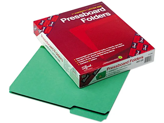 Smead Smead 21546 File Folder 1/3 Top Tab Letter Green 25/Box — product photo