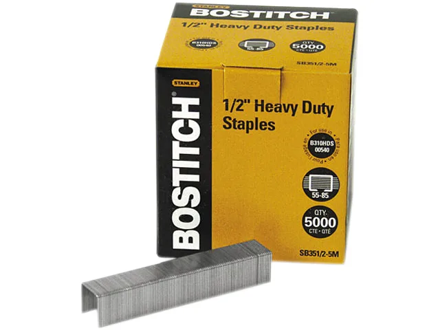 Stanley Stanley SB351/25M Heavy-Duty Staples, 55-85 Sheet, 5,000/Box — product photo