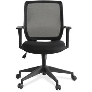 Lorell Lorell 84868 Mid-Back Mesh Executive Chair Black 27x26x40 office furniture — product photo