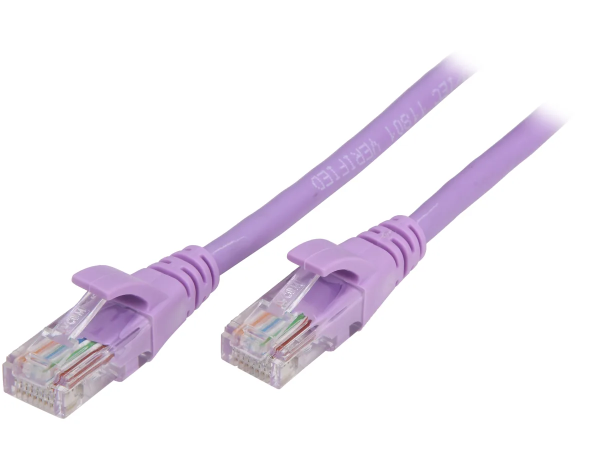 VCOM International Ltd VCOM International Ltd NP511-5-PURPLE Cat5e network ethernet cable 5.0 ft Purple — toote foto