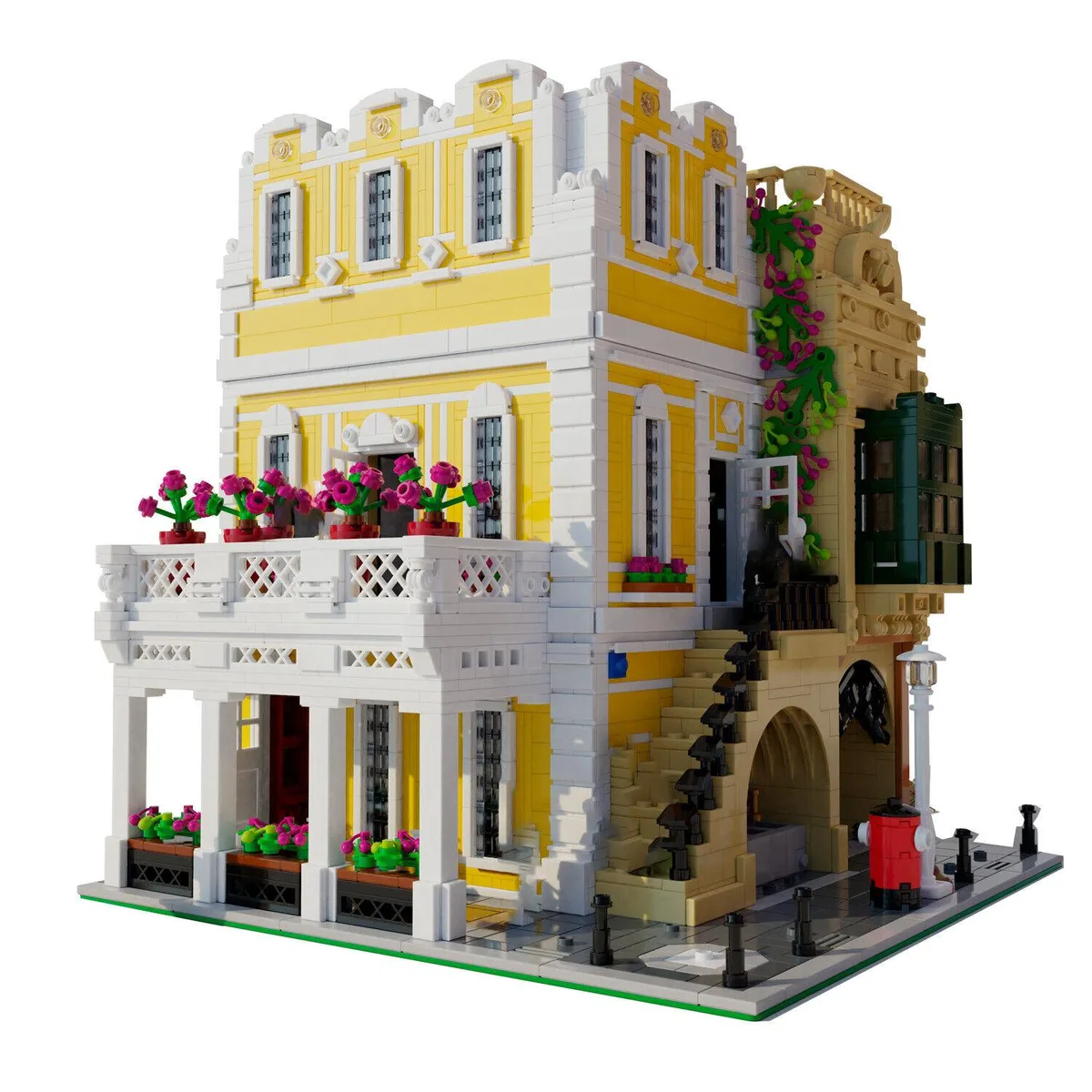 ZITIANYOUBUILD ZITIANYOUBUILD Posh Restaurant Modular Building 3490 Pieces MOC-122357 — product photo