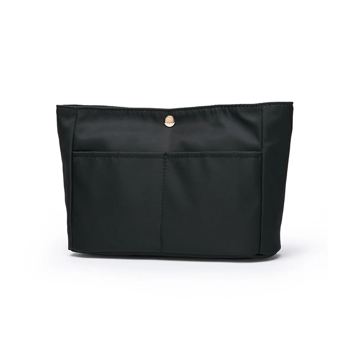 Black nylon handbag organizer insert, rectangular, 12 pack