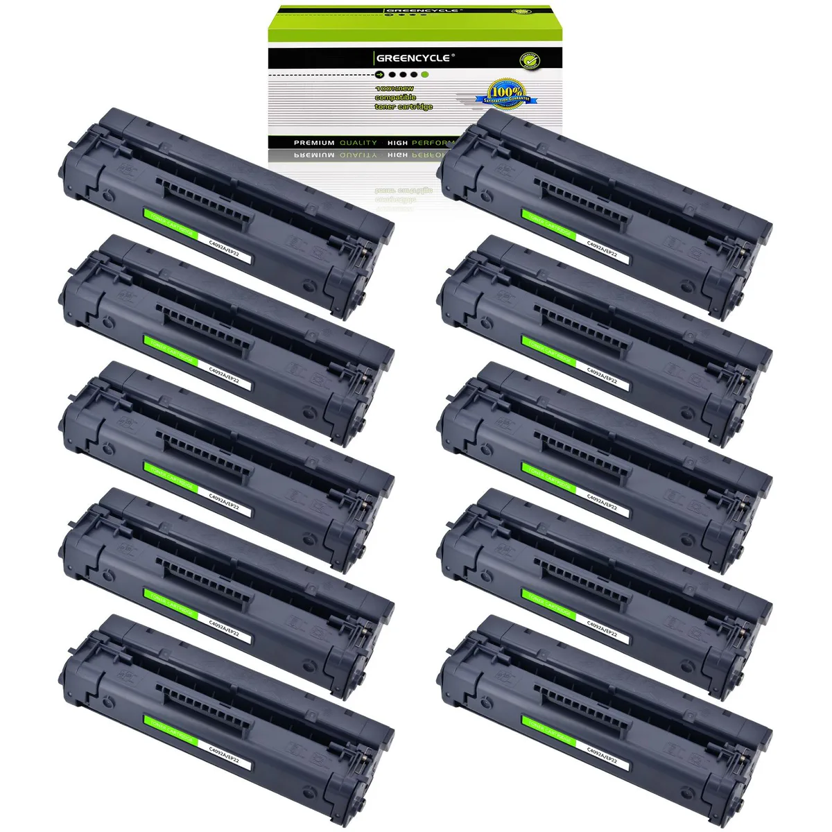 GREENCYCLE GREENCYCLE C4092A Compatible Toner Cartridge 10 Pack — product photo