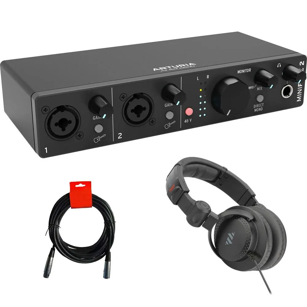 Arturia Arturia MiniFuse 2 (Black) Bundle dj groove production — product photo