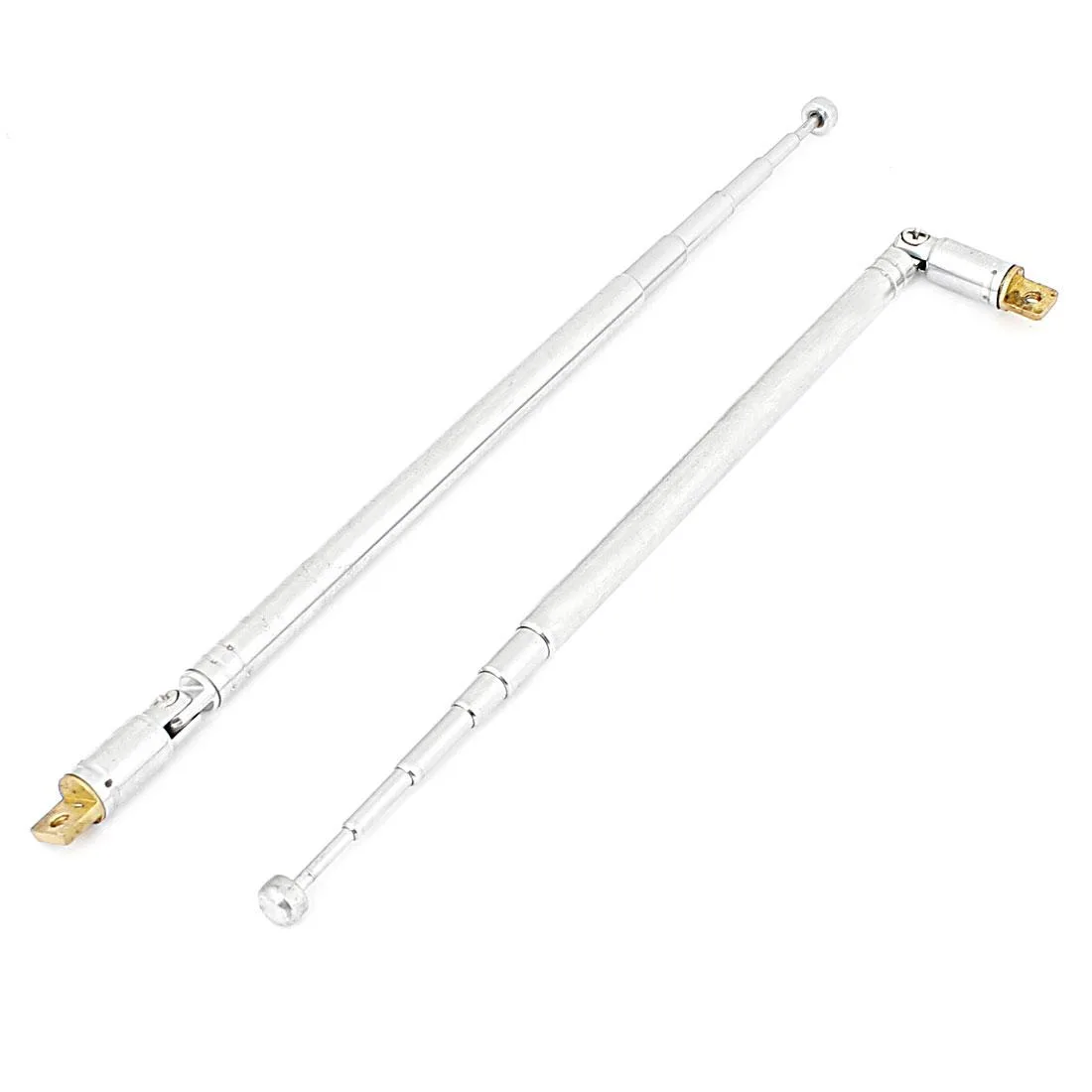 Unique-Bargains Unique-Bargains 2pcs 500mm 19.7" 6 Section Telescopic TV Antenna — product photo
