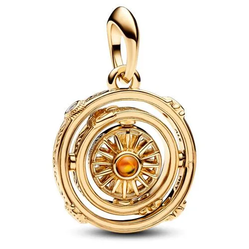 PANDORA PANDORA Game of Thrones Spinning Astrolabe Dangle Charm 14k Gold-Plated Silver — product photo