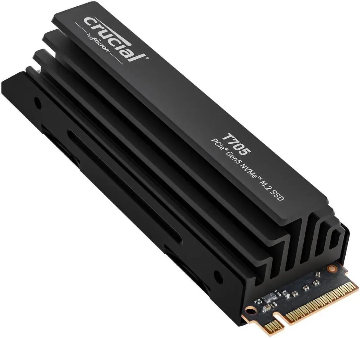 Crucial Crucial T705 1TB PCIe 5.0 NVMe M.2 2280 internal SSD with heatsink — product photo